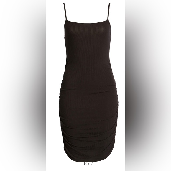 BP Ruched Cami Black Minidress Size 3X NWT - Picture 4 of 12